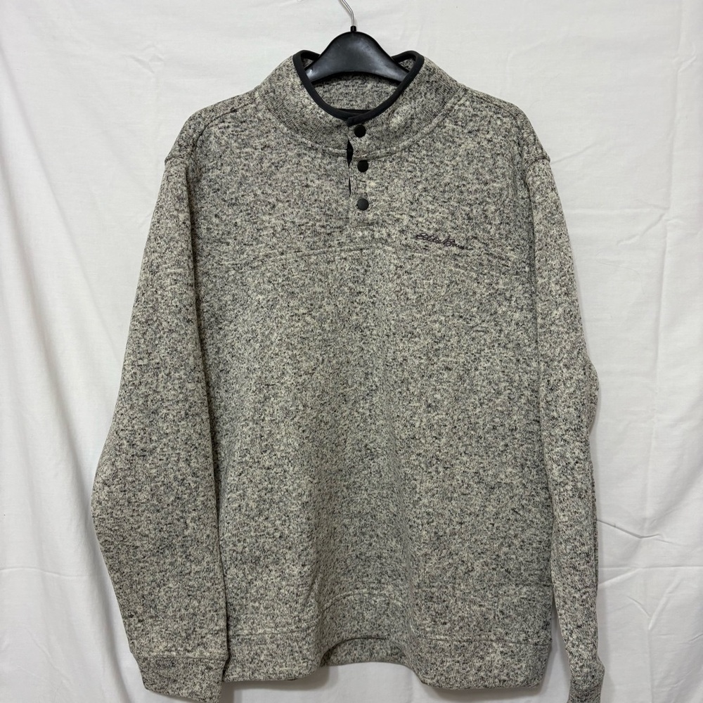 Eddie Bauer Men's Radiator Fleece Snap-Front Mock Pullover